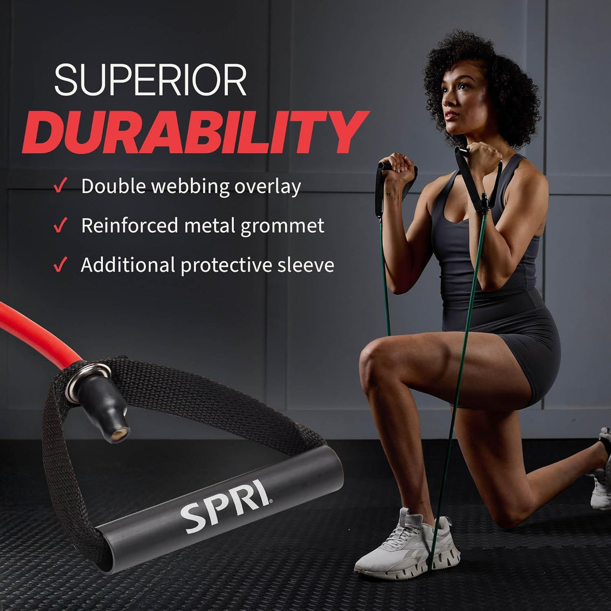 Xertube Resistance Bands with Handles - Individual Exercise Cords Available Separately, Includes Home Gym Workout Fitness Door Anchor Attachment Option