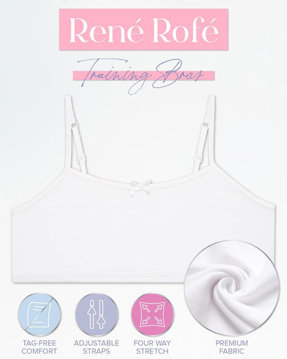 Girls' Cotton Cami Training Bras - 10 Pack