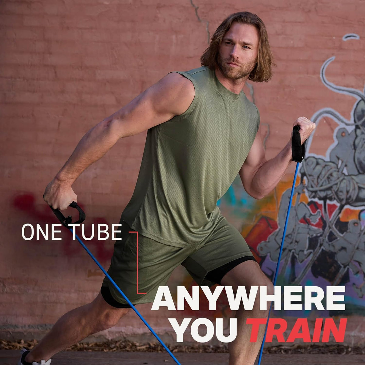 Xertube Resistance Bands with Handles - Individual Exercise Cords Available Separately, Includes Home Gym Workout Fitness Door Anchor Attachment Option