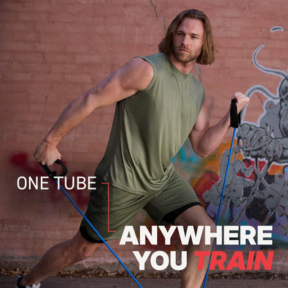 Xertube Resistance Bands with Handles - Individual Exercise Cords Available Separately, Includes Home Gym Workout Fitness Door Anchor Attachment Option