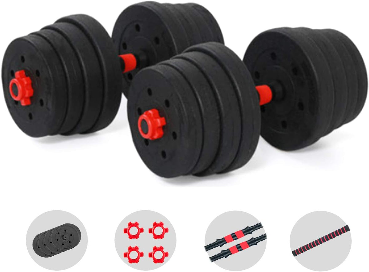 Adjustable Dumbbell and Barbell Set (88LB/66LB/44LB) with Connecting Rod - Versatile Home Workout Equipment for Men and Women