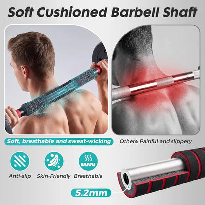 Adjustable 5-In-1 Dumbbell Set (20/40/60 Lbs) - Versatile Home Gym Equipment for Muscle Development, Squats, and Strength Training