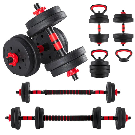 Adjustable 5-In-1 Dumbbell Set (20/40/60 Lbs) - Versatile Home Gym Equipment for Muscle Development, Squats, and Strength Training