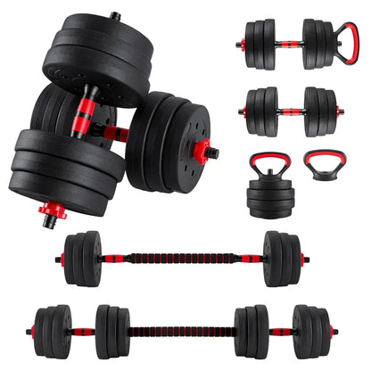 Adjustable 5-In-1 Dumbbell Set (20/40/60 Lbs) - Versatile Home Gym Equipment for Muscle Development, Squats, and Strength Training